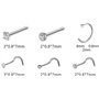 Pistolet de Perçage Pistolets Piercing d'oreille Outils Oreille avec 6 Goujons Nez Kit P