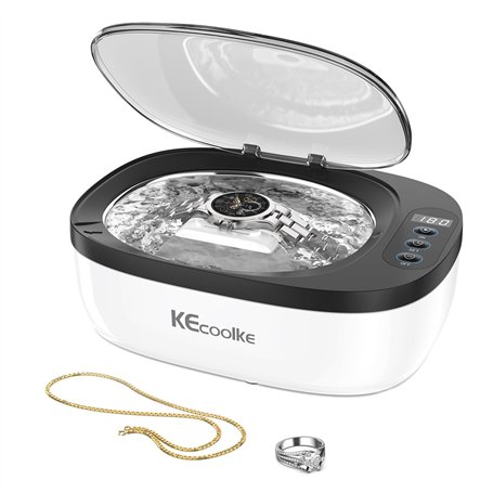 KECOOLKE Appareil de nettoyage à ultrasons 750 ml avec minuterie numérique pour lunettes