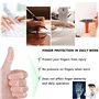 12 PCS Protège-Doigts en Silicone Respirant Protecteur de Doigt pour Blessures Déchirures et Usage Médical
