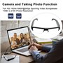 Lunettes caméra espion HD 1080p Mode Action Vidéo Recorder Lunettes pour conduite, randonnée, pêche, équitation (carte Micro SD 