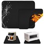 2 Pièces Tapis de Protection Anti Feu
