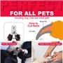 OCBA Coupe Ongles pour Chien Professionnel et Sécurisé Coupe Griffe pour Chien avec Lime à Ongles pour Petites, Moyennes et Gran