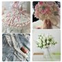 6 Rouleau Rouleaux Ruban Dentelle 30 m Vintage Ruban Dentelle Coton Décoratif Tissu Dentelle au Mètre pour Mariage Décoration Br