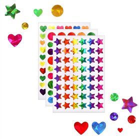 Autocollants holographiques en Forme d'étoile,Lot de 30 Gommettes Etoiles avec dégradé de Couleur Pentagramme colorés Autocollan Autocollants holographiques en Forme d'étoile