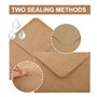 100 Enveloppes en Papier Kraft - Enveloppes Mariage - Enveloppes 13x18 - Enveloppes Faire Part, 120 g/m² Papier Brun, Fermeture 