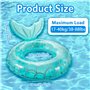 Pukitt Bouée de Sauvetage Bouée Enfant Bague Natation Sirène Bouee Piscine Anneau Gonflable Flotteur Gonflable pour Piscine Gonf