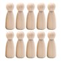 10 Pièces Figurines en Bois à Peindre
