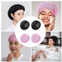 Lot de 4 Bonnets de Sommeil en Maille pour la Nuit Filets à Cheveux Bouclés pour Femme - Protection des Doux, Réutilisables, Lav