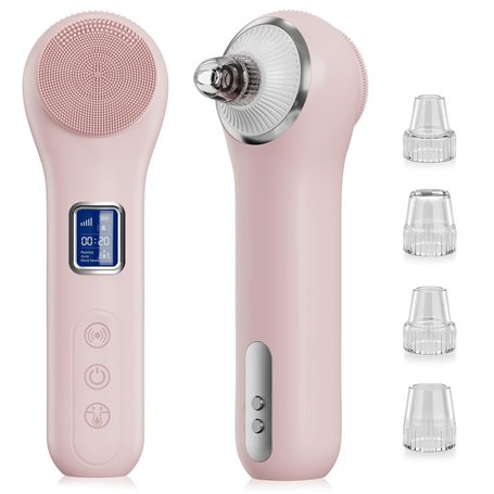 Brosse Nettoyante Visage Electrique 2 en 1 Aspirateur Point Noir