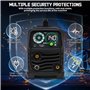 VELPAX Poste à Souder MIG-140,Poste A Souder MIG MMA TIG 140Amp MIG/Stick MIG Sans gaz Flux Core MIG,Soudage par points, IGBT In