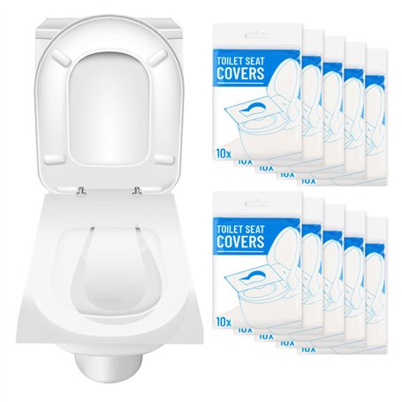 TNEDFOD 100 Pièces Protege Toilette Jetable