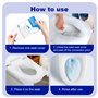 TNEDFOD 100 Pièces Protege Toilette Jetable, Portable Protection Toilettes Jetables, Tapis de Toilette WC Jetable, Biodégradable