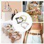 6 Pièces Boucle avec vis amovible Attaches pour Anses de Sac Métal Anneaux D Détachable Beau et durable Pour attacher aux bretel