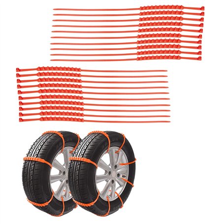 Ltsbaed Chaînes à Neige Universelles Chaînes à Neige pour Pneus de Voiture Antidérapantes Chaine de Sécurité Pneu en Nylon Chaîn