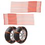 Ltsbaed Chaînes à Neige Universelles Chaînes à Neige pour Pneus de Voiture Antidérapantes Chaine de Sécurité Pneu en Nylon Chaîn