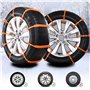 Ltsbaed Chaînes à Neige Universelles Chaînes à Neige pour Pneus de Voiture Antidérapantes Chaine de Sécurité Pneu en Nylon Chaîn
