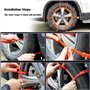 Ltsbaed Chaînes à Neige Universelles Chaînes à Neige pour Pneus de Voiture Antidérapantes Chaine de Sécurité Pneu en Nylon Chaîn