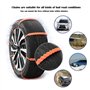 Ltsbaed Chaînes à Neige Universelles Chaînes à Neige pour Pneus de Voiture Antidérapantes Chaine de Sécurité Pneu en Nylon Chaîn