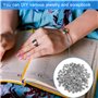 Perles Intercalaires Tibétaines en Argent, 160Pcs Perles d’Espacement Tibétain en Acier d'Alliage pour Création de Accessoire Bi