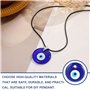 UTMACH 20 Pcs 3cm Nazar Boncuk Perles Verre Mauvais Oeil Bleu Plat Evil Eye Perle Mauvais œil Turc Nazar Boncugu pour Collier Bi