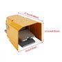 Interrupteur au Pied Industriel, 250V 10A Momentané Foot Pedal Switch avec Garde, Interrupteur à Pédale en Alliage d'aluminium, 
