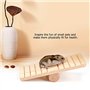 Garosa Hamster Jouet à Bascule pour Exercicer Jouer Jouets Animaux avec Goût Unique de Bois Naturel Plate-Forme Escalade de pour