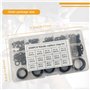 250 Pièces Kit Joints Toriques, Joints Toriques d'étanchéité, 15 Tailles Joints de Rondelles Caoutchouc Assortiment pour Réparat