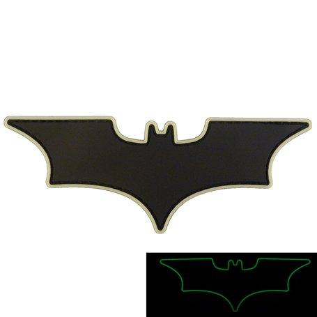 Batman Dark Knight Glow Dark GITD PVC Rubber 3D Touch Fastener Patch