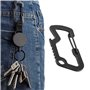 5 Pièces Porte-Clés Télescopique, Bobine Rétractable, Porte-Clés Rétractable Robuste, Convient pour les Activités de Plein air,