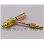 RIVERWELD Raccord 5/8"-18 Mâle pour Câbles Soudage Torches TIG SR-26/WP-26 - Connexion Gaz/Eau Séparée 2pcs