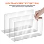 lemgyiamz Séparateurs Étagères Armoire Diviseur Système - Baffle en PVC Bloqueur Meubles De Jouets Transparent Meuble BibliothèQ