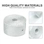 Bande Thermique Echappement, 5m x 5cm Bande d'Échappement avec 2 Attaches de Câble Isolant Thermique Echappement pour Tuyeau Col