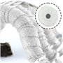 Bande Thermique Echappement, 5m x 5cm Bande d'Échappement avec 2 Attaches de Câble Isolant Thermique Echappement pour Tuyeau Col