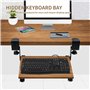 Plateau pour Clavier sous Bureau avec Pince en C