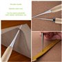 Alène de Couture en Cuir Poinçon avec Manche en Bois Poinçon Bricolage Outils de Perforation à Manche Perforatrice Manche en Boi