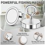 Aimants de pêche, force de traction de 99.8 kg, aimant puissant de pêche, aimant de terre rare en néodyme avec boulon à œil de l
