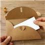 AQSQWQ Lot de 30 Cartes avec enveloppe dépliante, 10.5 * 7.1cm 30 Enveloppe Kraft avec 30 Cartes Vierges pour Noël Thanksgiving 