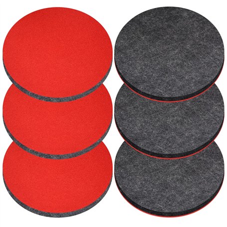 BEELUKY 6 Pièces Disque Polissage 125mm Feutre à Polir Tampons de Polissage en Feutre de Laine Kit Polissage Voiture pour Verre