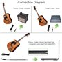Electriques Transducteur Guitares De Volume Micro capteur d'amplification pour Instrument de vi