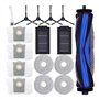 Lot de 16 accessoires de rechange pour aspirateur Ecovacs Deebot T50 Max/T50 Pro/T50 Omni/T50 Pro Omni