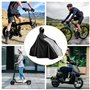 WANDGU Poncho de Pluie pour Vélo: Capuche Anti-Pluie Imperméable Réutilisable - Protection Intégrale pour Vélos/VTT/Électriques 