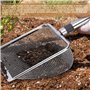 WANDGU Tamis de Jardin en Acier Inoxydable 4 en 1 : Tamis à Terre, Crible à Sable et Compost avec Poignée, 4 Mailles Interchange