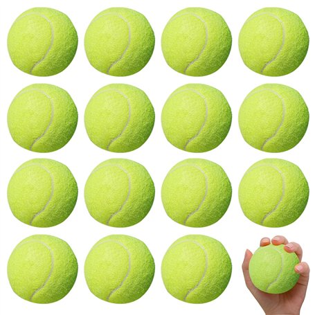 WIYETY Lot de 15 balles de tennis pour enfants : balles de tennis débutants