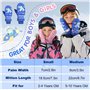 Rhino Valley Gants de Ski pour Enfants, Moufles de Neige Imperméables pour Enfants, Moufles d'hiver avec Bande Ajustable, Gants 