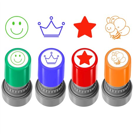 Lot de 4 tampons auto-encreurs pour enseignants