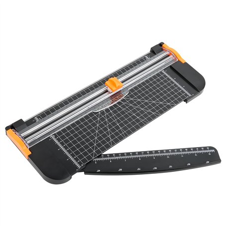 NVIYAM A4 Massicot 12 Pouces Règle Guillotine Coupe Papier Massicot Grand Format Guillotine avec Sécurité Automatique Coupe Papi