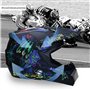 Sarari Professional Racing Casque de Motocross, Lot de 4 Lunettes de Casque Gants de Sécurité Dirt Bike Off Road Casque de Moto 