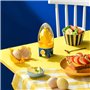 Mélangeur d'oeufs pour petits et grands œufs - Machine à œufs dorée portable - Facile à utiliser dans Shell Egg Scrambler - Esso