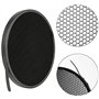 Soonpho Diffuseur de Lampe réflecteur Standard 17,8 cm avec Grille nid d'abeille 10 °/30 °/50 ° Blanc Tissu Doux pour Support Bo