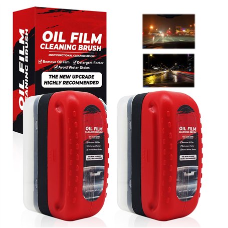 Horuili® 2 pièces Brosse de Nettoyage pour film d'huile de voiture